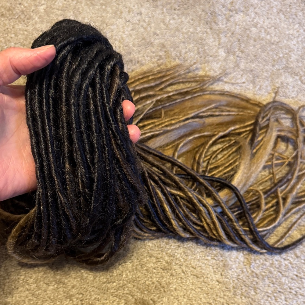 Dreadful hippie ( dark caramel melt )  Dreadlock Extensions 44 dreads ! - Picture 3 of 9